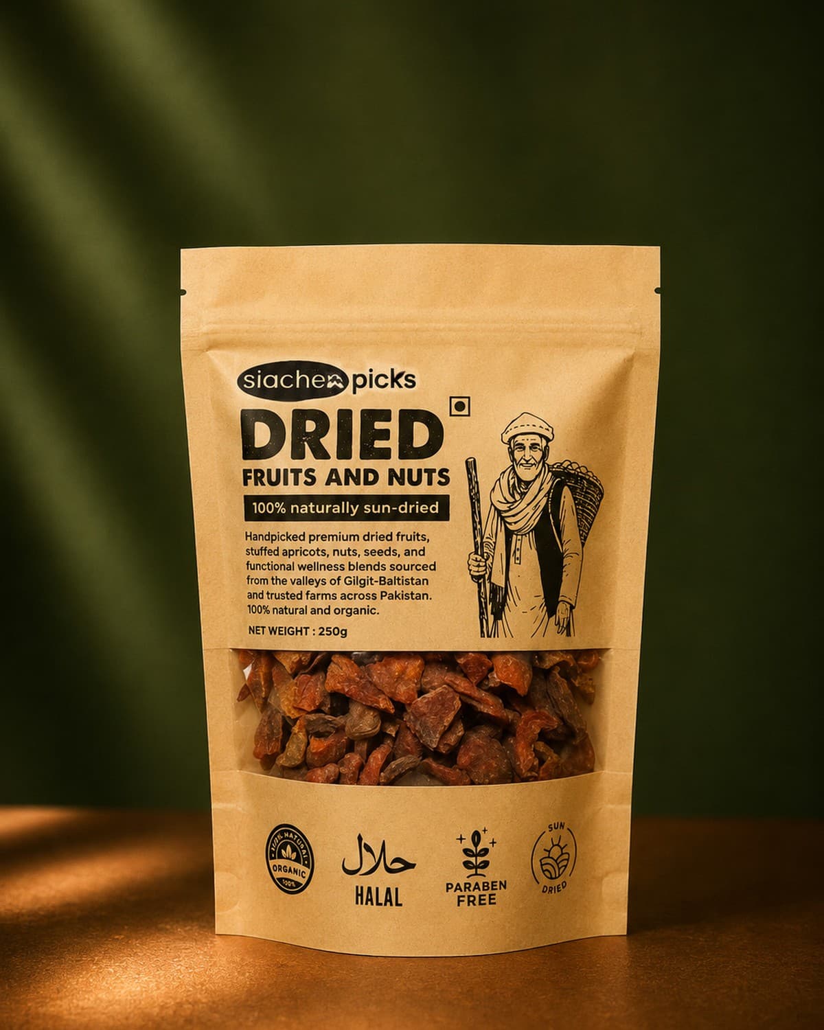 Dried Halman Apricot — packshot